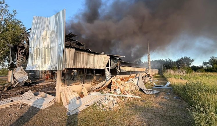 Russian drones destroyed enterprise in Kharkiv region. PHOTO