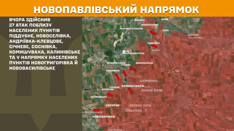 Ситуация на фронте на утро 27 сентября
