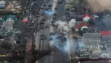 Бой 72-й бригады и "Азова" с войсками РФ в Броварском районе – вид сверху. ВИДЕО