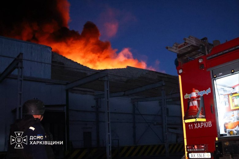 Удар реактивного дрона по передмістю Харкова
