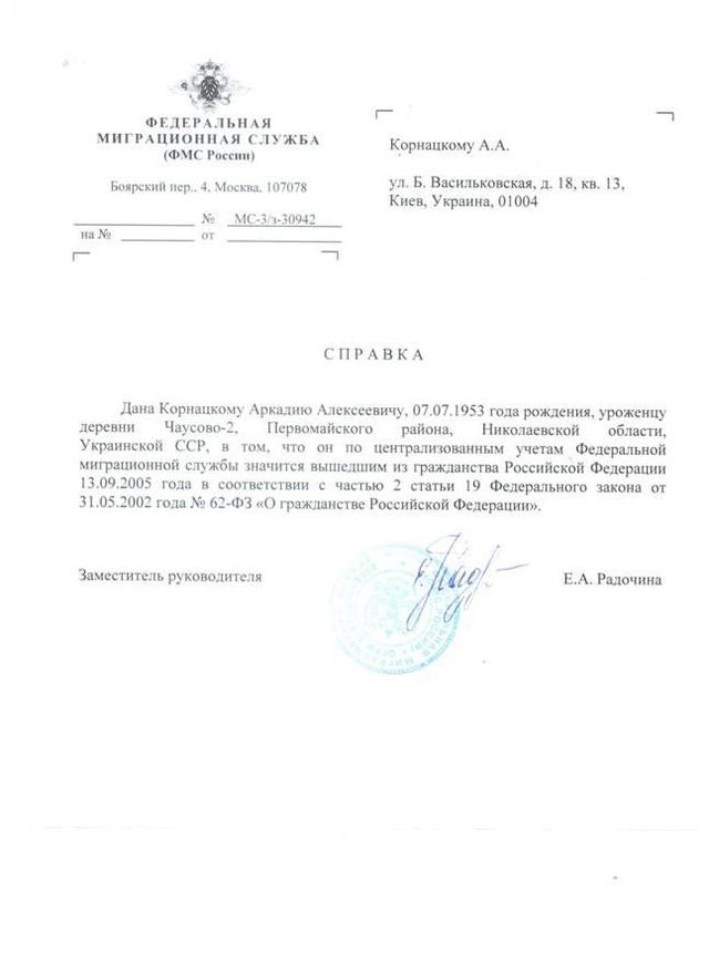 гражданство корнацкий