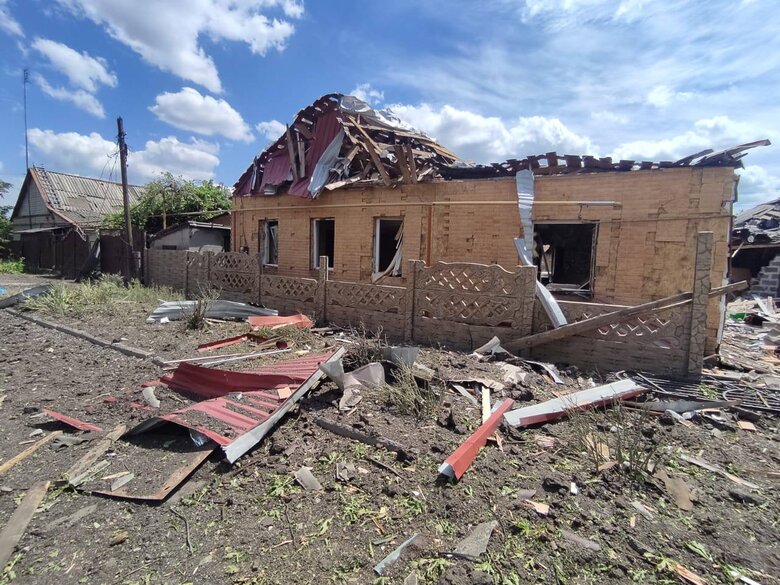 Наслідки обстрілу Покровська