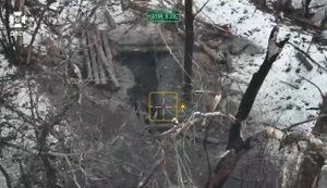 Дрон подразделения "Срібна трійка" ювелирно попал в ствол вражеской пушки. ВИДЕО