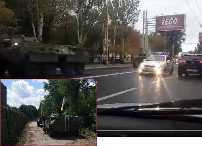 БТР из российского фейка о разоружении базы Правого сектора засветился в оккупированном Донецке 05