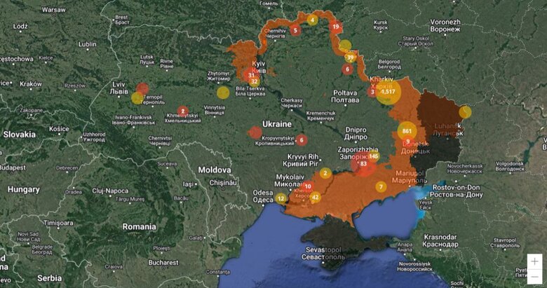 У ДСНС розробили інтерактивну мапу з вибухонебезпечними територіями 01 У ДСНС розробили інтерактивну мапу з вибухонебезпечними територіями 01