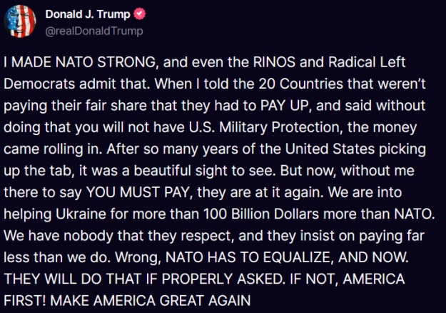 Трамп про допомогу Україні