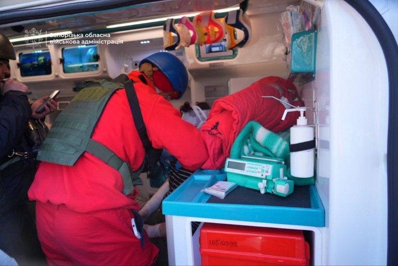 запоріжжя після обстрілу