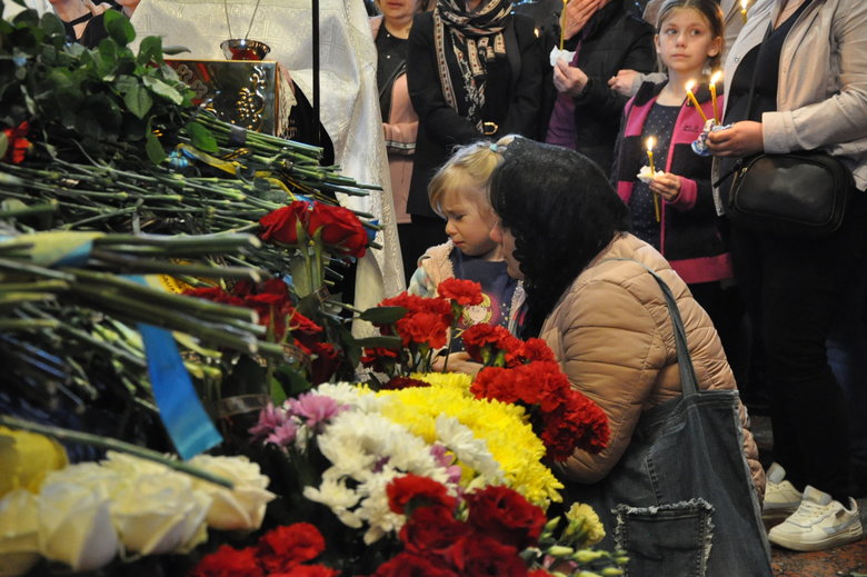 Farewell to cyborg paratrooper of 95th Brigade Ruslan Borovik, who died in battles with Russian occupiers in east, said goodbye in Kyiv 44