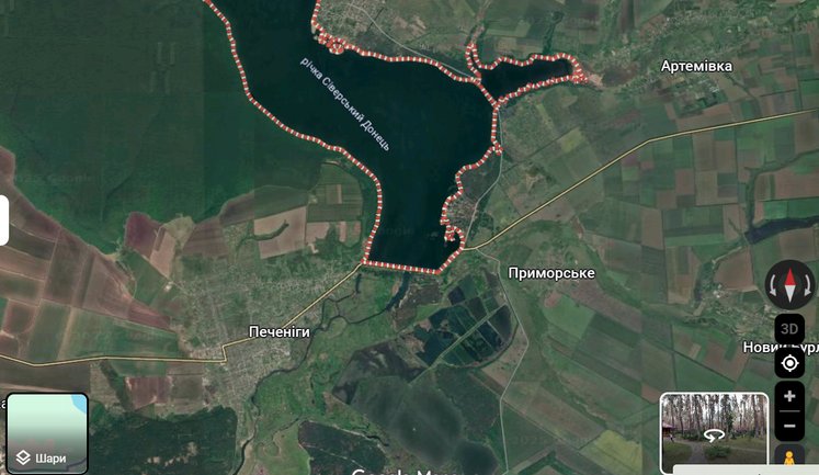 РФ систематически атакует Печенежскую дамбу, на случай поражения объекта разработаны запасные маршруты движения, - 16-й АК
