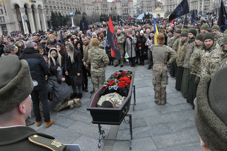 З Героєм України Дмитром Коцюбайлом (Да Вінчі) попрощалися в Києві 46