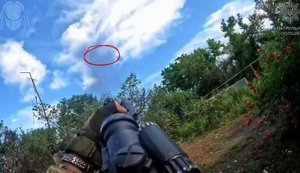 Predator Brigade fighters shoot down 8 Russian fibre-optic FPV drones with small arms in one hour. VIDEO