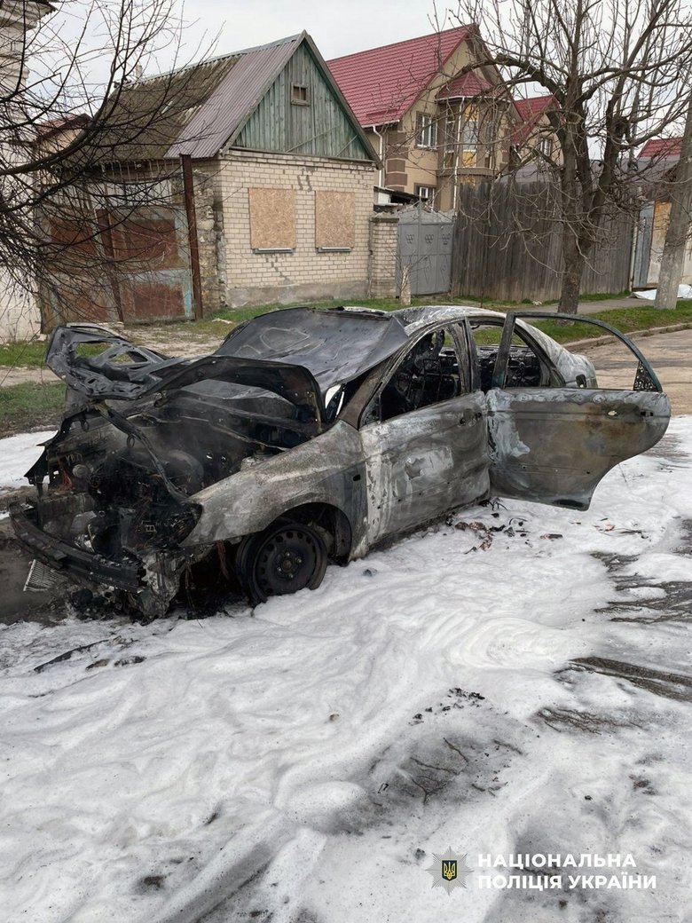 Удар РФ по авто в Херсоні