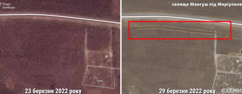 Супутник зафіксував 300-метрову братську могилу маріупольців у Мангуші, – ЗМІ 01