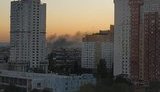 Магазин "Мегамаркет" горит на левом берегу Киева. ВИДЕО