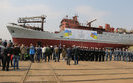New middle-sized reconnaissance ship deployed by Ukraine’s Naval Forces in Kyiv. PHOTOS