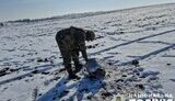 The wreckage of a Russian missile in Sumy region