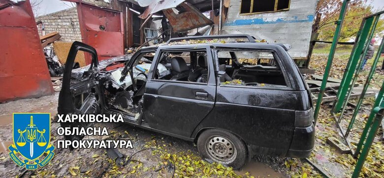 Consequences of Russian artillery shelling in Kupiansk region: houses, cars, and music school were damaged 01