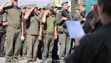 Криворожские гвардейцы вернулись домой из района проведения ООС на Донбассе. ФОТОрепортаж