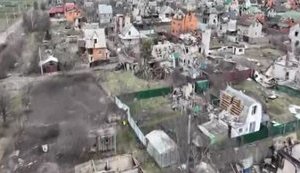 "Здесь была одна из переломных битв за Киев", - аэросъемка села Мощун. ВИДЕО
