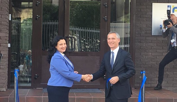NATO Secretary-General Stoltenberg opens Alliance Office in Kyiv. PHOTOS