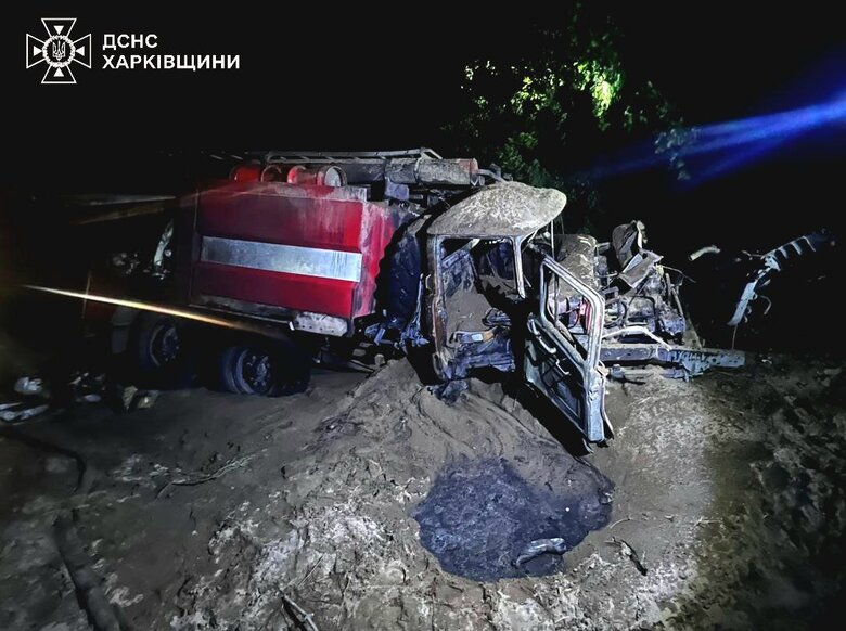 На Донеччині підірвалося пожежне авто