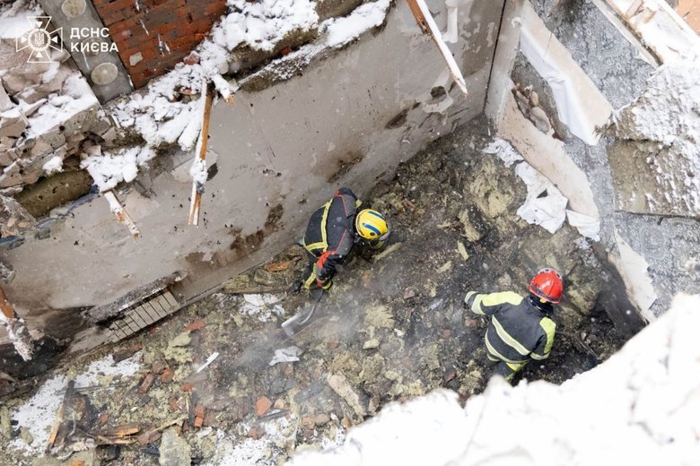 Ликвидация последствий атаки на Киев