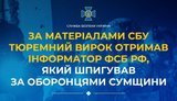 Тюремный приговор получил информатор ФСБ РФ