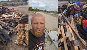 В РФ начали равнять с землей могилы ликвидированных "вагнеровцев": "Что вы творите, ребята? Люди погибли за Россию". ВИДЕО