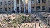 educational institution in Bilhorod-Dnistrovskyi after the shelling