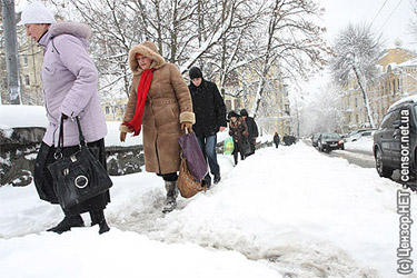 Непогода в Киеве 2010. Фото Алексея перкина, Цензор.НЕТ