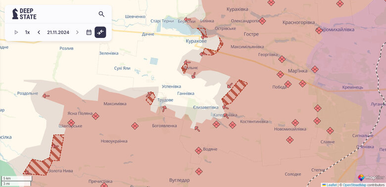 Росіяни сунуть до Курахового