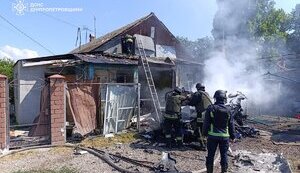 Нікополь після обстрілу