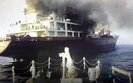 Russian ship catches fire near South Korea