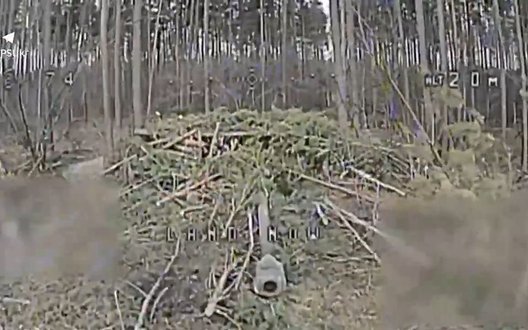 Прикордонники "Сталевого кордону" завдали низки ударів по замаскованій гаубиці "Мста-Б" окупантів. ВIДЕО