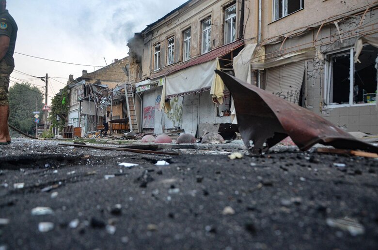 Consequences of enemy shelling of Kherson 05