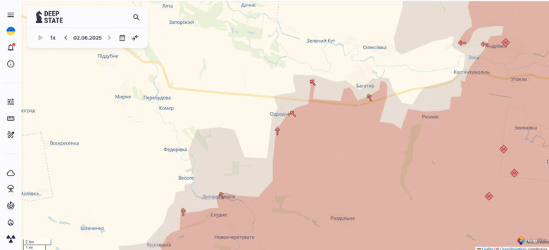 Odradne map