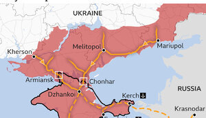 Росіяни вивозять українське зерно з окупованих територій через Крим, - ВВС. КАРТА