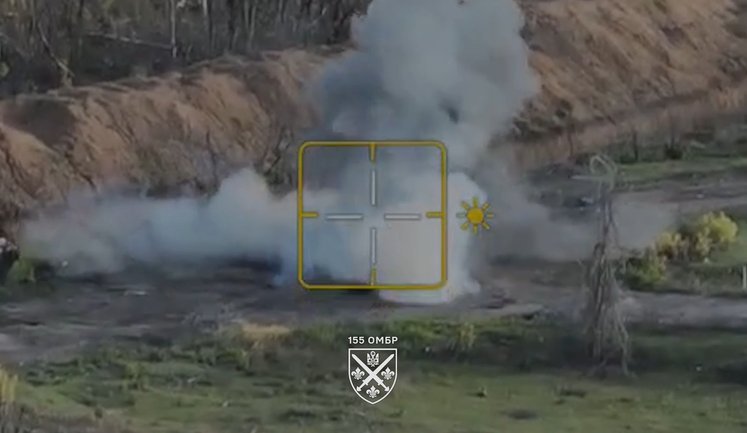 Дрони 155-ї бригади ліквідували 10 окупантів у Покровську. ВIДЕО