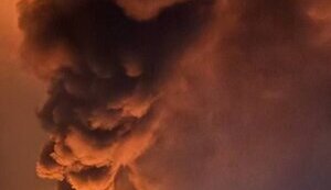 fire in Dnipro