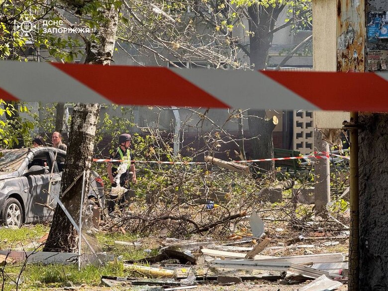 Attack on Zaporizhzhia on 22 April: rescue and relief operations completed