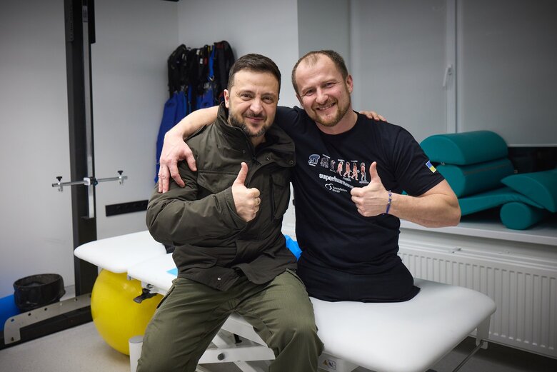Зеленський і поранені
