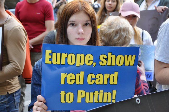 Акция Свободу защитникам Украины проходит в Киеве 12