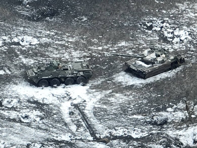 Федоров показав колону військової техніки росіян, знищену воїнами ЗСУ під Вугледаром 03