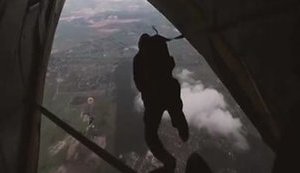 National Guard Spetsnaz conducted airborne landing training. VIDEO