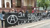 Під посольством Білорусі в Києві проходить акція "Живе Білорусь!", 5 учасників затримали (оновлено). ВІДЕО+ФОТОрепортаж