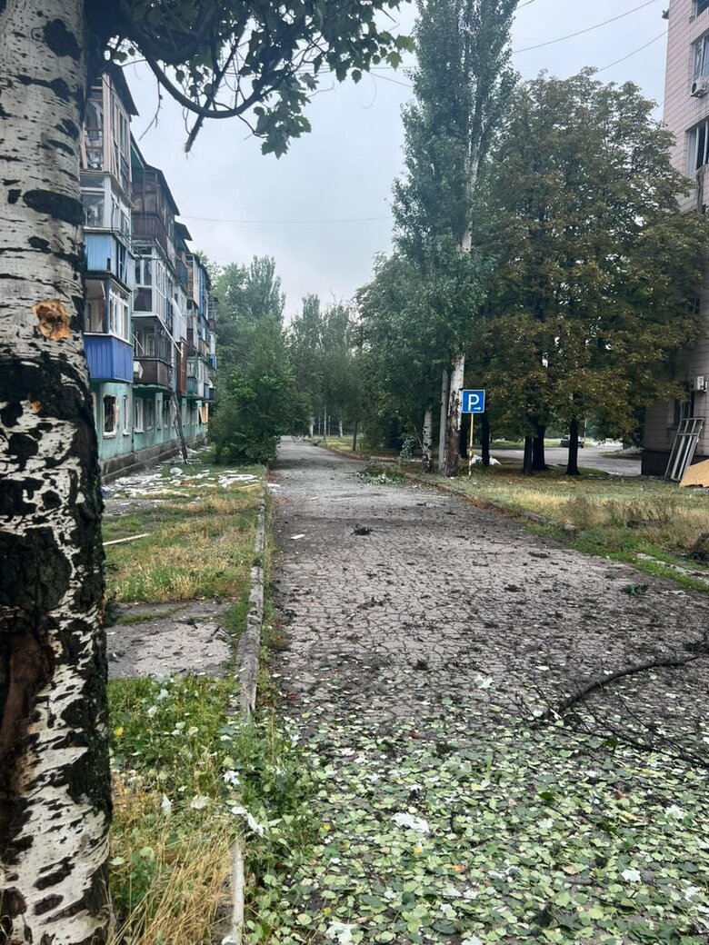 Donetsk region after shelling