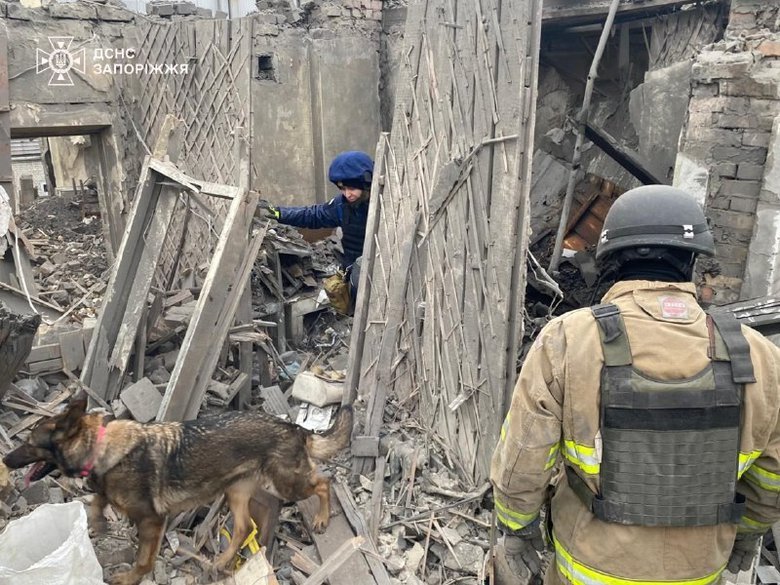 attack on Zaporizhzhia on 17 December