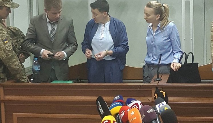 Court adjourns MP Savchenko’s trial for tomorrow after granting her public defender. PHOTOS