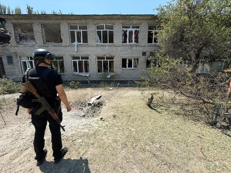 последствия обстрелов Донецкой области