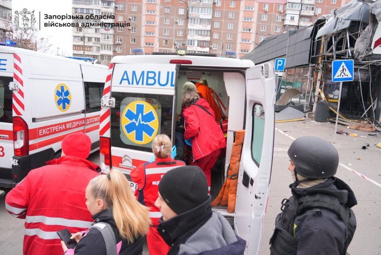 запоріжжя після обстрілу